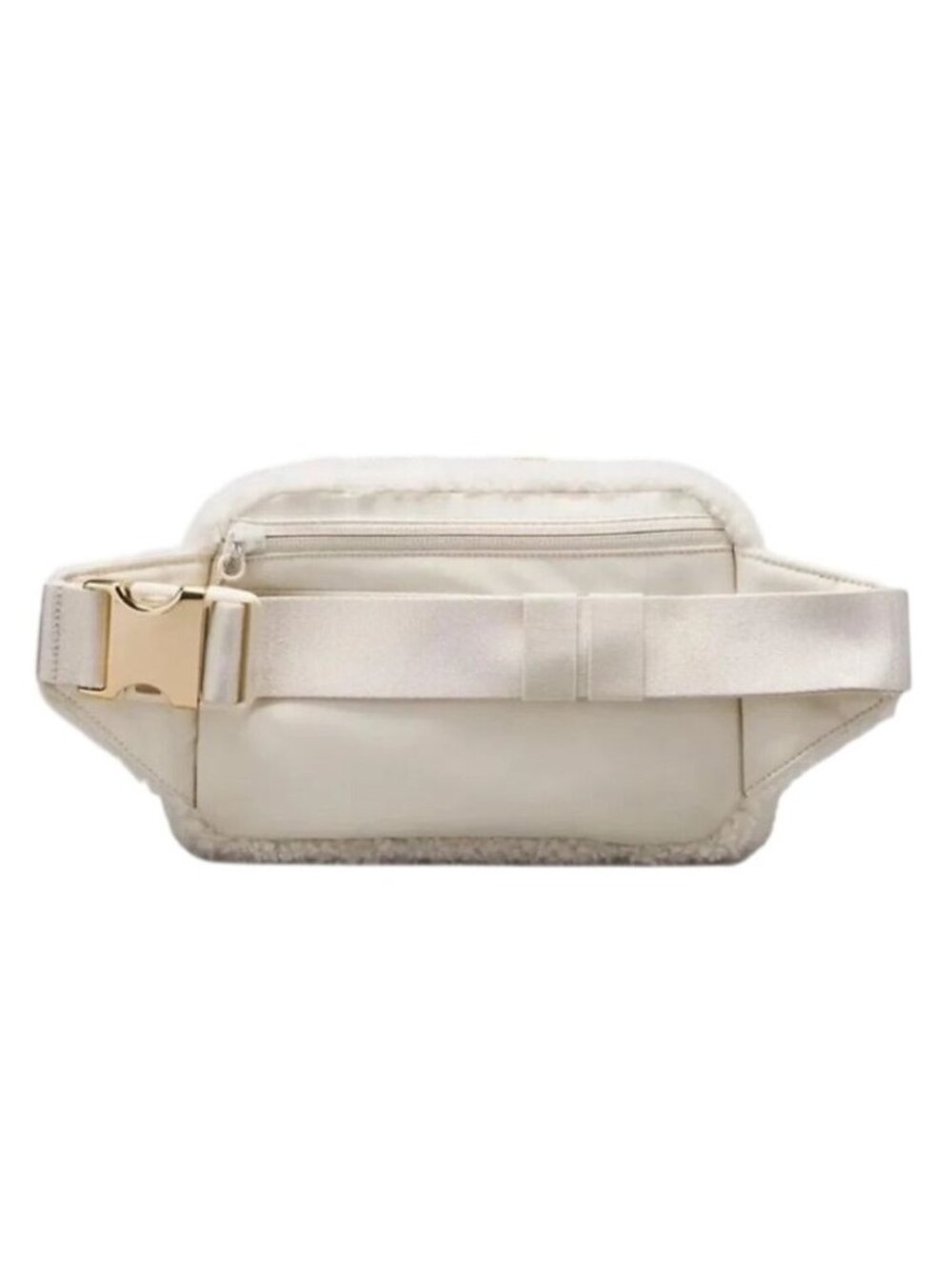 Lululemon Athletica Everywhere Fleece Sherpa Large Crossbody/Belt Bag 2L Ivory - Picture 2 of 7